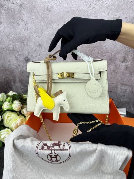 Сумка в стилі  Hermes Kelly Milk P15010 фото