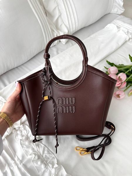 Сумка в стилі Miu Miu Brown P17045 фото