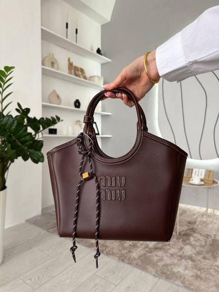 Сумка в стилі Miu Miu Brown P17045 фото