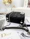 Сумка в стилі Dior Lady Mini Black Silver 17 см 	P6063 фото 7