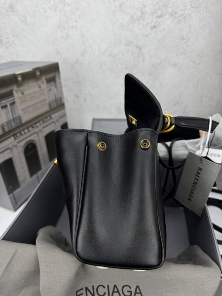 Сумка в стилі Balenciaga Rodeo Black Gold P18012 фото