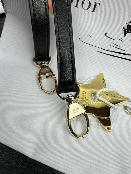 Сумка в стилі Dior Lady Mini Black Gold P6019 фото