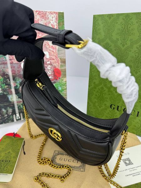 Сумка в стилі Gucci Black P11019 фото
