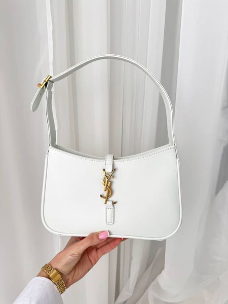 Сумка в стилі  Yves Saint Laurent Hobo Le 5 A 7 White/Gold Р5006 фото