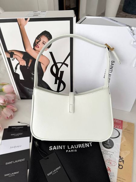 Сумка в стилі  Yves Saint Laurent Hobo Le 5 A 7 White/Gold Р5006 фото