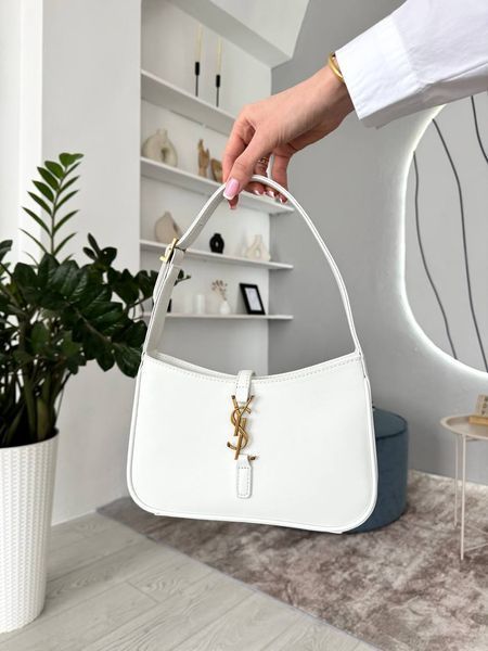 Сумка в стилі  Yves Saint Laurent Hobo Le 5 A 7 White/Gold Р5006 фото