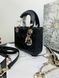 Сумка в стилі Dior Lady Mini Black Gold P6019 фото 3