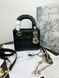 Сумка в стилі Dior Lady Mini Black Gold P6019 фото 9