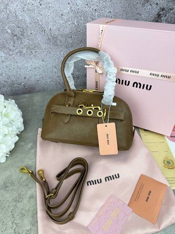 Сумка в стилі Miu Miu Brown P17012 фото