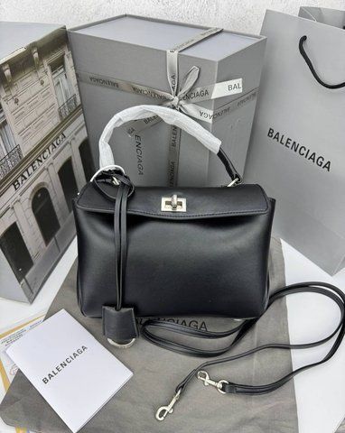 Модель в стилі Balenciaga Rodeo Black Silver 23см P18011 фото