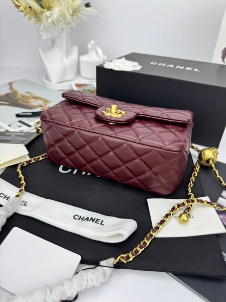 Модель в стилі Chanel Burgundy Gold 20 см P10090 фото