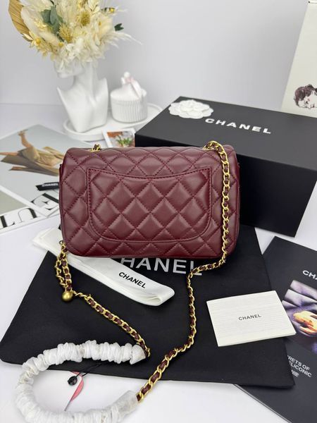 Модель в стилі Chanel Burgundy Gold 20 см P10090 фото