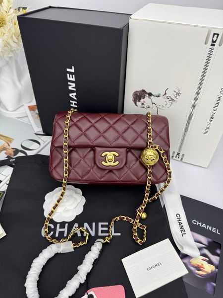 Модель в стилі Chanel Burgundy Gold 20 см P10090 фото