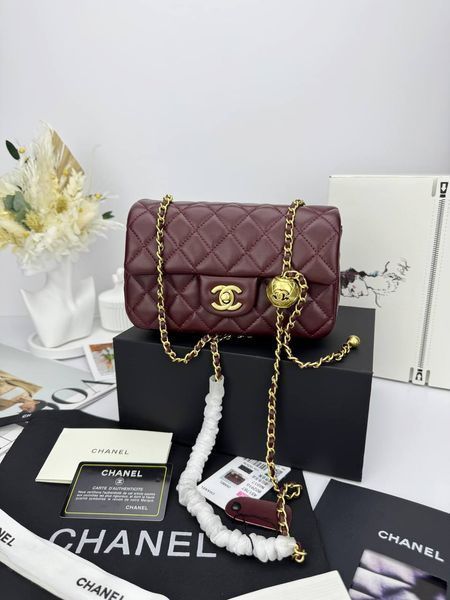 Модель в стилі Chanel Burgundy Gold 20 см P10090 фото