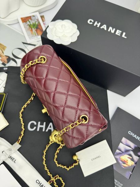 Модель в стилі Chanel Burgundy Gold 20 см P10090 фото