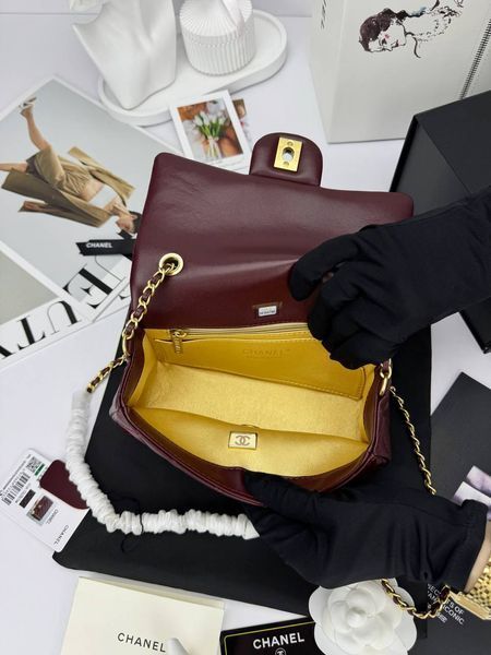 Модель в стилі Chanel Burgundy Gold 20 см P10090 фото