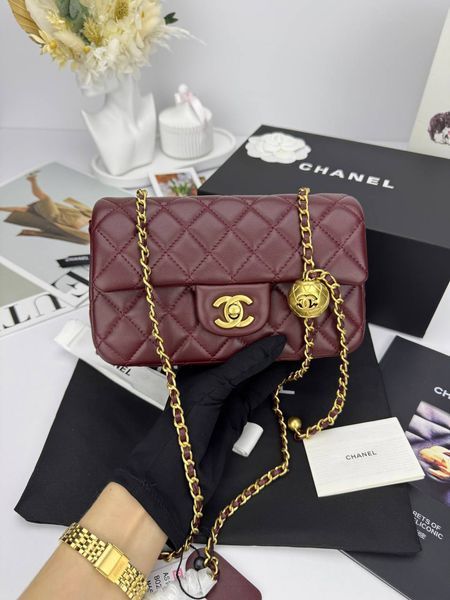Модель в стилі Chanel Burgundy Gold 20 см P10090 фото