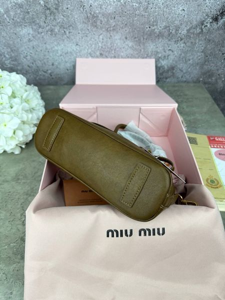 Сумка в стилі Miu Miu Brown P17012 фото