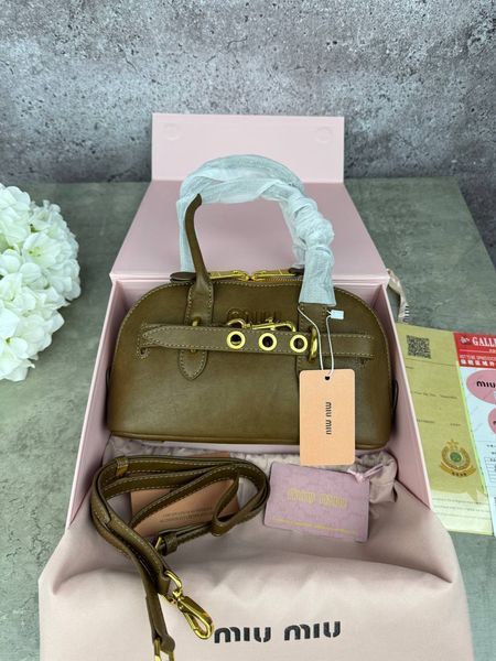 Сумка в стилі Miu Miu Brown P17012 фото