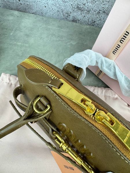 Сумка в стилі Miu Miu Brown P17012 фото