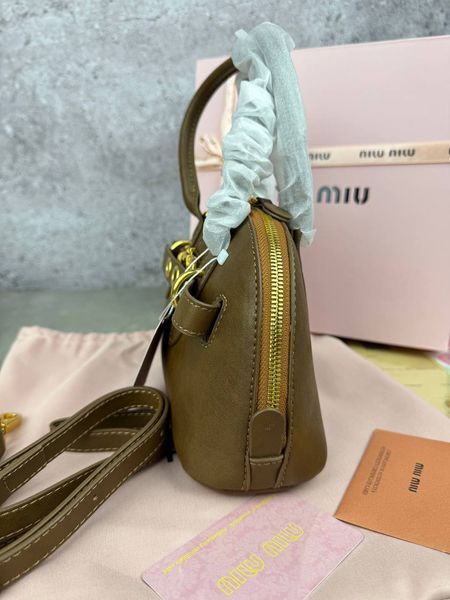 Сумка в стилі Miu Miu Brown P17012 фото