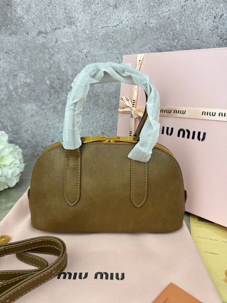 Сумка в стилі Miu Miu Brown P17012 фото