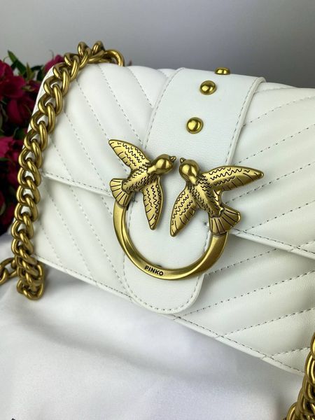 Сумка в стилі Pinko White P14007 фото