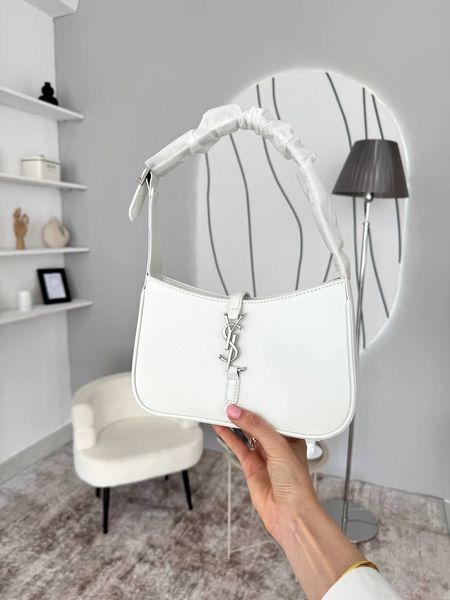 Сумка в стилі  Yves Saint Laurent Hobo Le 5 A 7 White/Silver P5054 фото