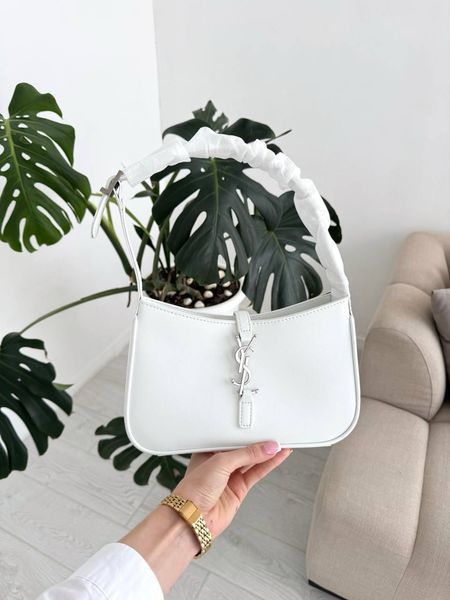 Сумка в стилі  Yves Saint Laurent Hobo Le 5 A 7 White/Silver P5054 фото