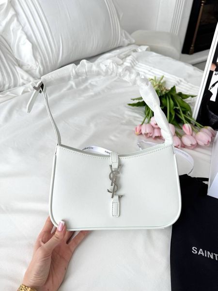 Сумка в стилі  Yves Saint Laurent Hobo Le 5 A 7 White/Silver P5054 фото