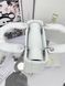 Сумка в стилі Dior Lady White Silver P6040 фото 4