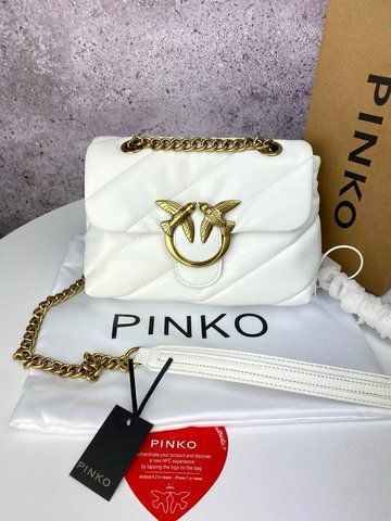 Сумка в стилі Pinko Puff White P14008 фото