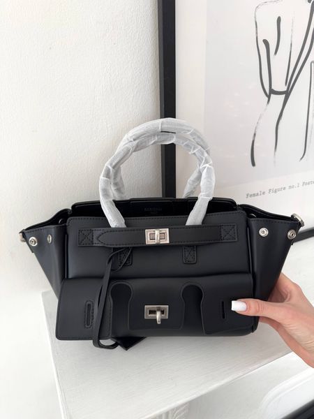 Модель в стилі Balenciaga bel air Black Silver 24см P18021 фото