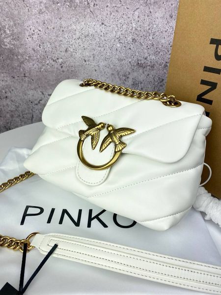 Сумка в стилі Pinko Puff White P14008 фото