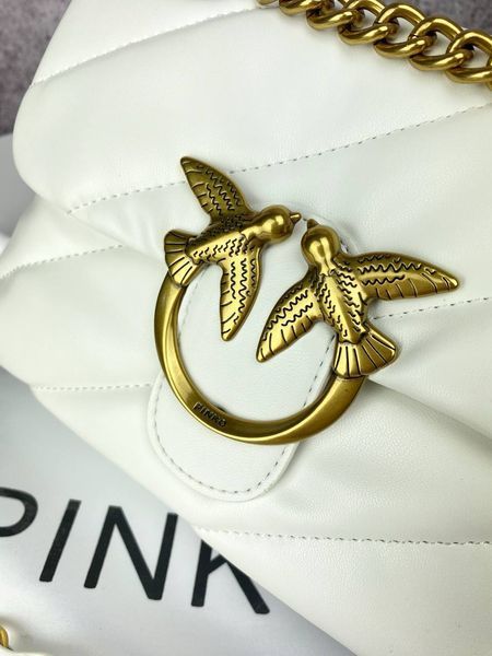 Сумка в стилі Pinko Puff White P14008 фото