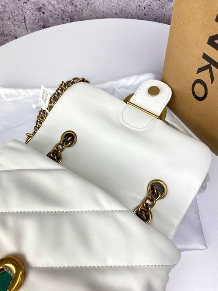 Сумка в стилі Pinko Puff White P14008 фото