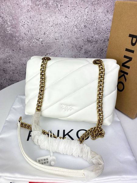 Сумка в стилі Pinko Puff White P14008 фото