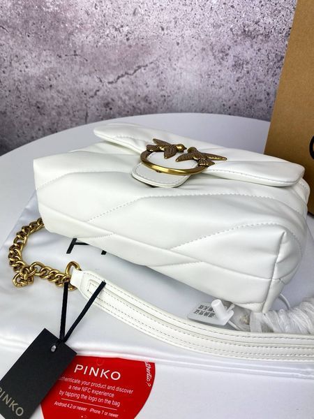 Сумка в стилі Pinko Puff White P14008 фото