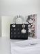 Сумка в стилі Dior Lady Black Silver 20 см 	P6039 фото 8