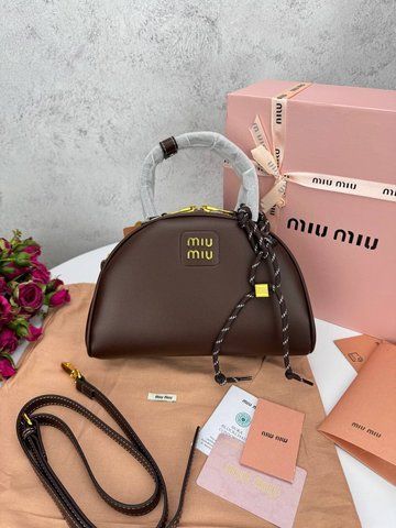 Сумка в стилі Miu Miu Brown  P17033 фото