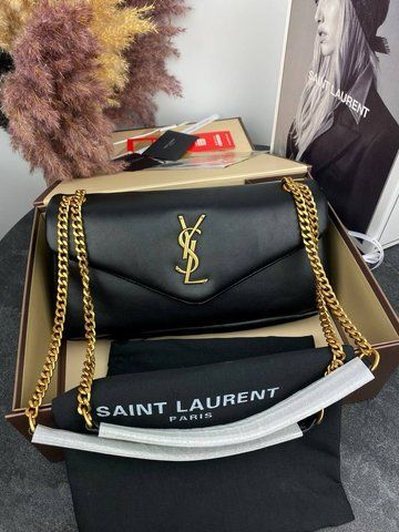 Сумка в стилі Yves Saint Laurent Calypso Black Gold Р5012 фото