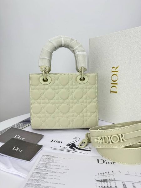 Сумка в стилі Dior Lady Total Beige P6034 фото