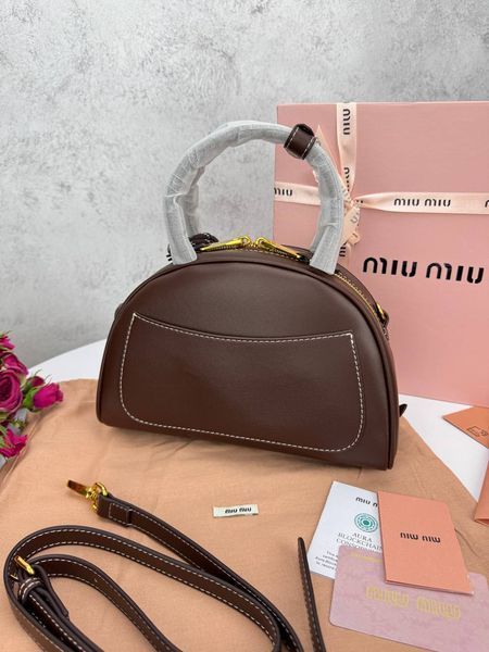 Сумка в стилі Miu Miu Brown  P17033 фото