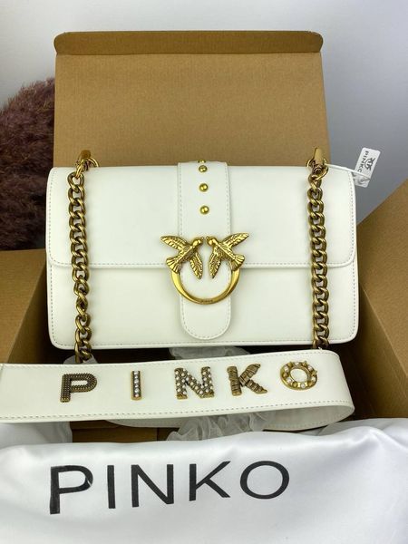 Сумка в стилі Pinko White Gold P14005 фото