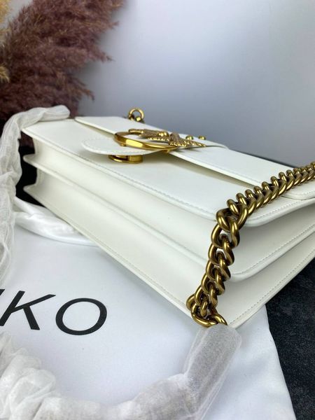Сумка в стилі Pinko White Gold P14005 фото