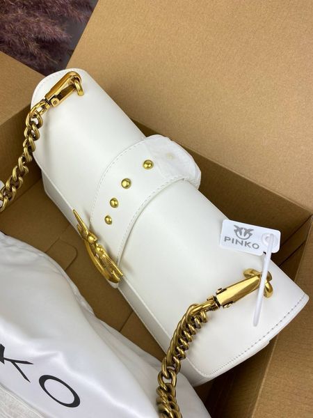 Сумка в стилі Pinko White Gold P14005 фото