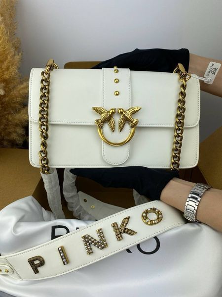 Сумка в стилі Pinko White Gold P14005 фото