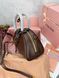 Сумка в стилі Miu Miu Brown  P17033 фото 3