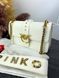 Сумка в стилі Pinko White Gold P14005 фото 12