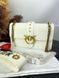 Сумка в стилі Pinko White Gold